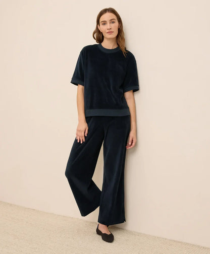 clearance pure velour wide leg pant