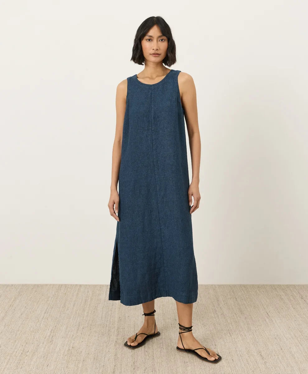 clearance linen easy tank dress