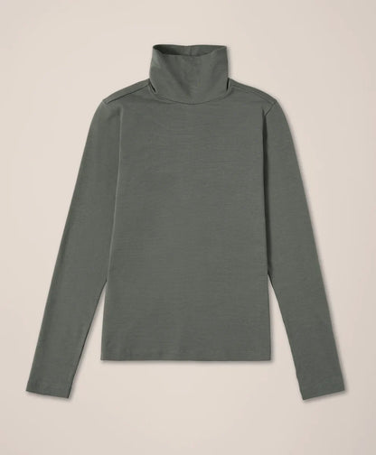 clearance luxe stretch jersey slim turtleneck