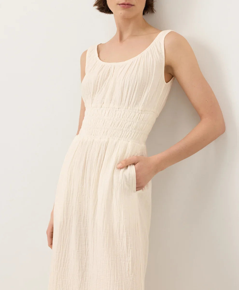 clearance coastal double gauze cami dress