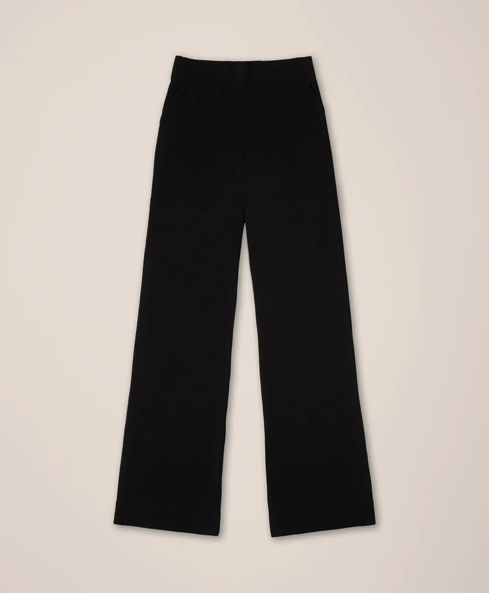clearance easy rib wide leg lounge pant