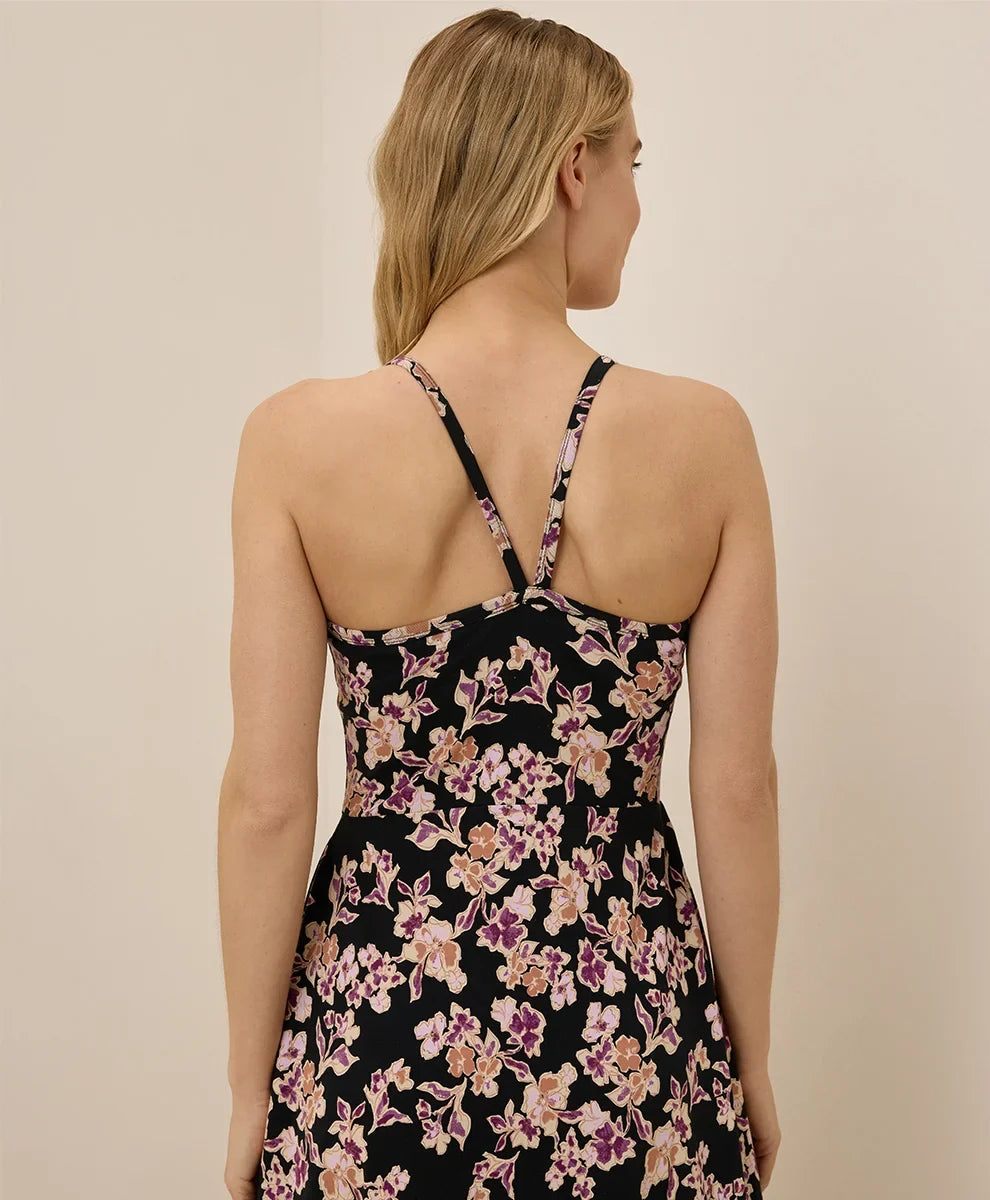 clearance fit & flare midi dress