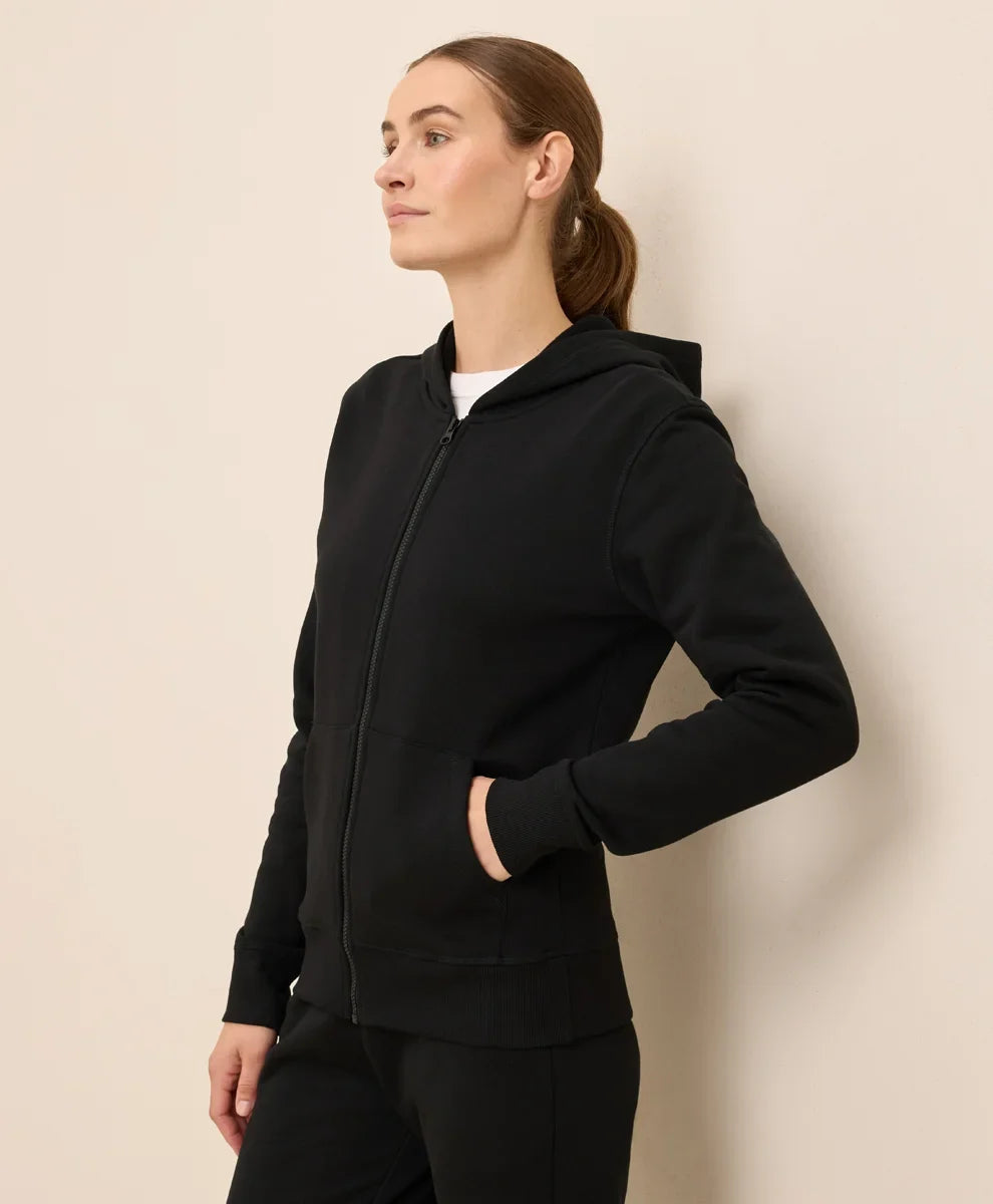 clearance brushed fleece zip hoodie