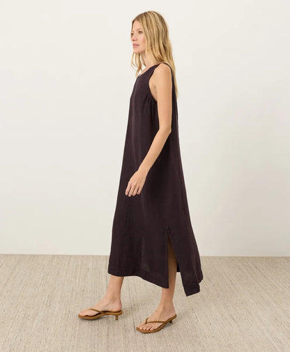 clearance linen easy tank dress