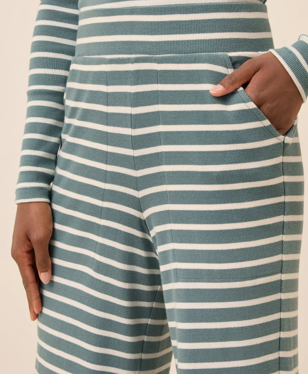 clearance easy rib wide leg lounge pant