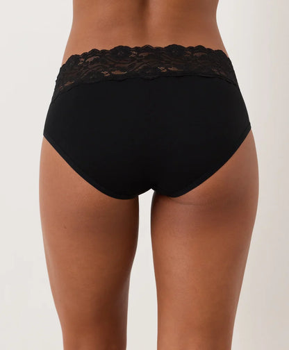 lace waist brief