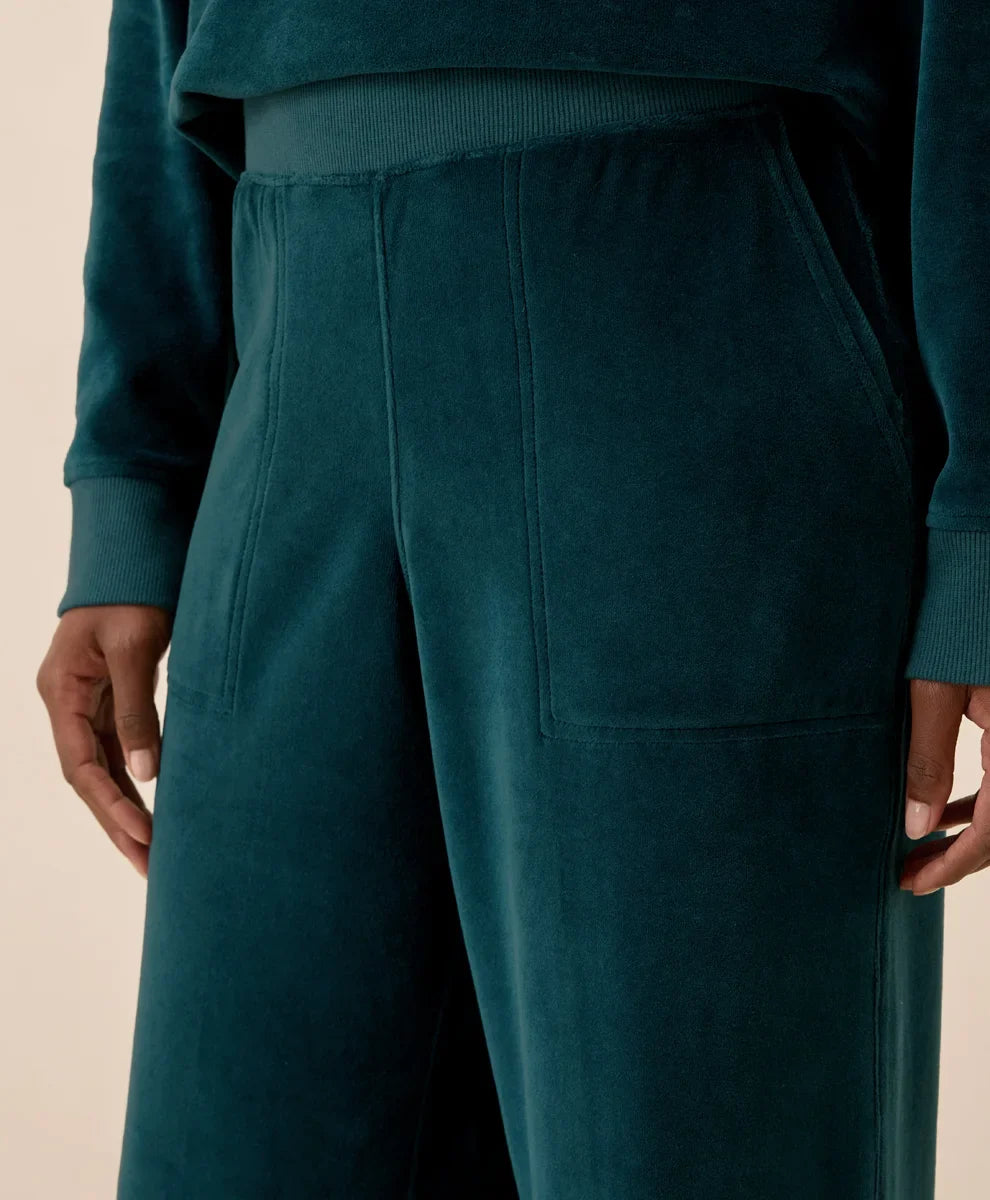 clearance pure velour wide leg pant