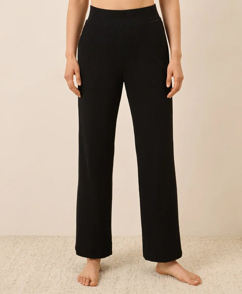 clearance easy rib wide leg lounge pant