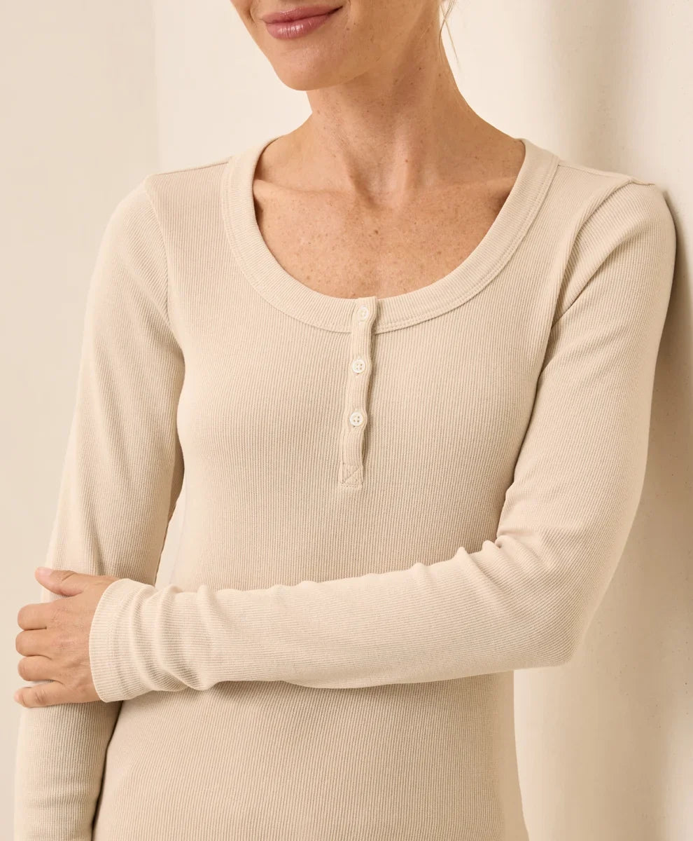 clearance easy rib slim henley