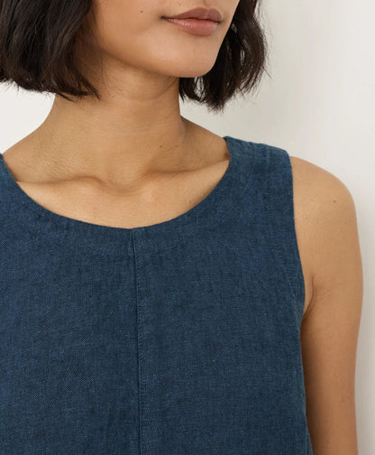 clearance linen easy tank dress