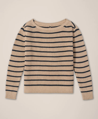 clearance luxe knit boatneck sweater