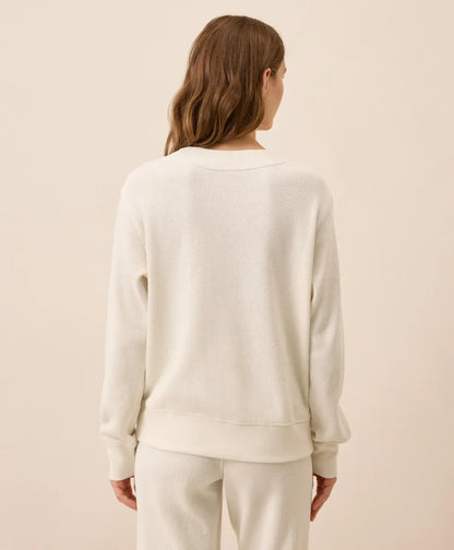 clearance thermal waffle henley pullover