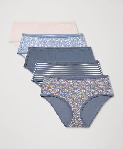 clearance everyday mid rise hipster 5-pack