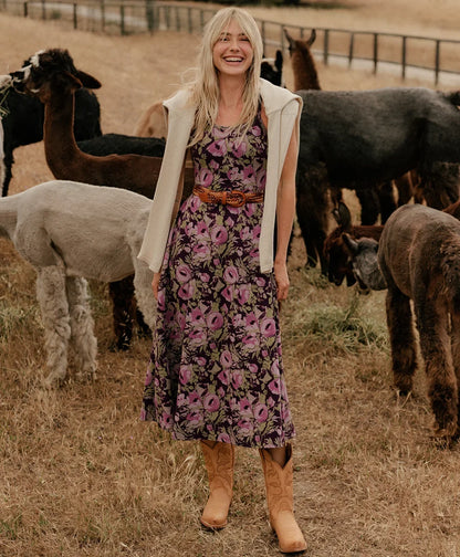 clearance fit & flare midi dress
