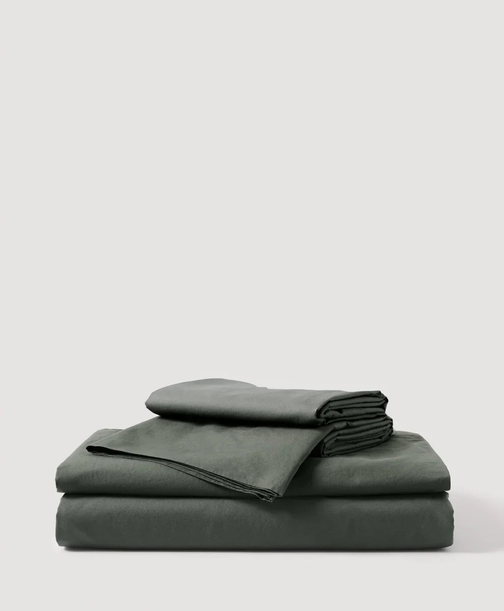 organic cool-air percale sheet set