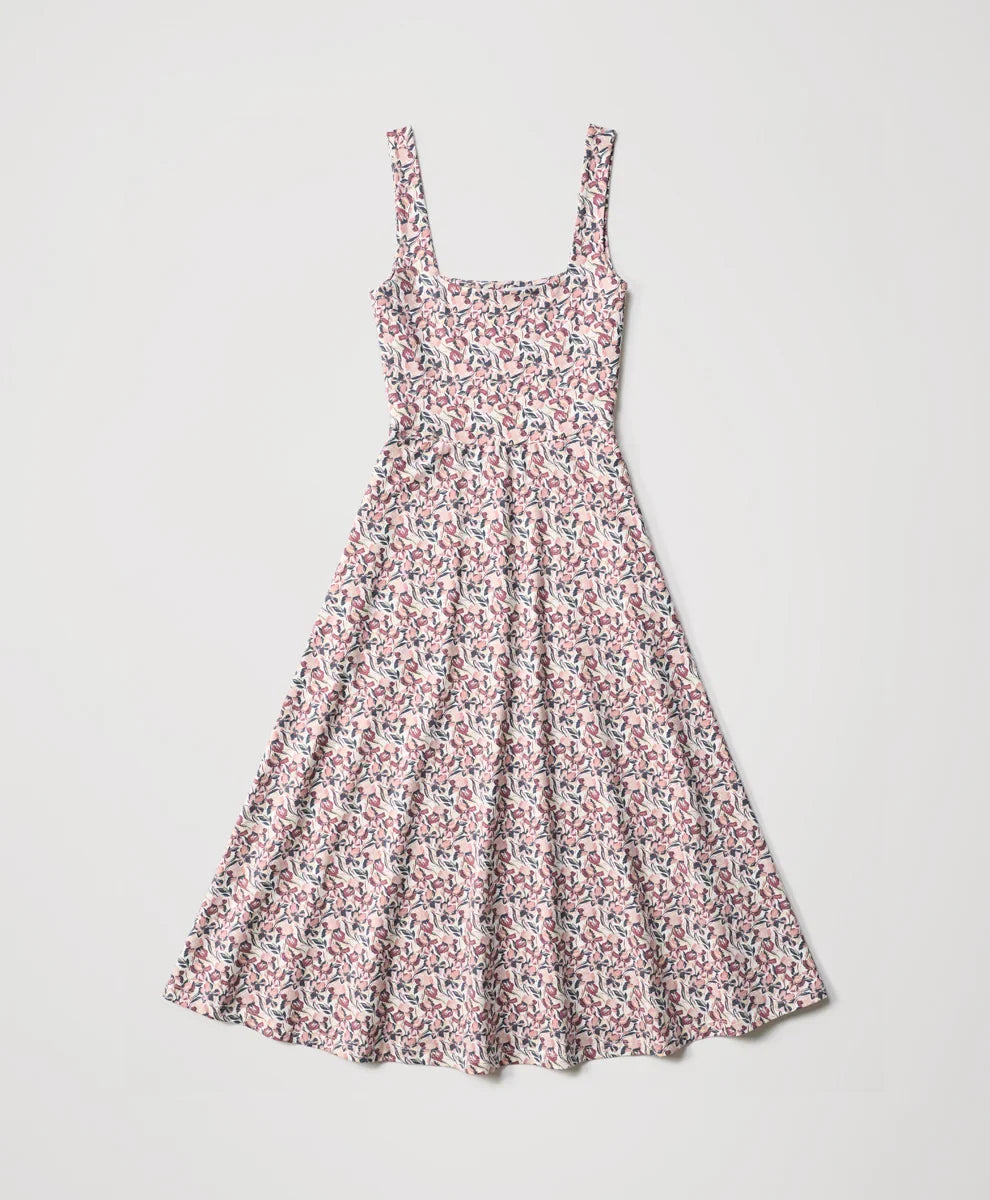 clearance fit & flare square neck dress