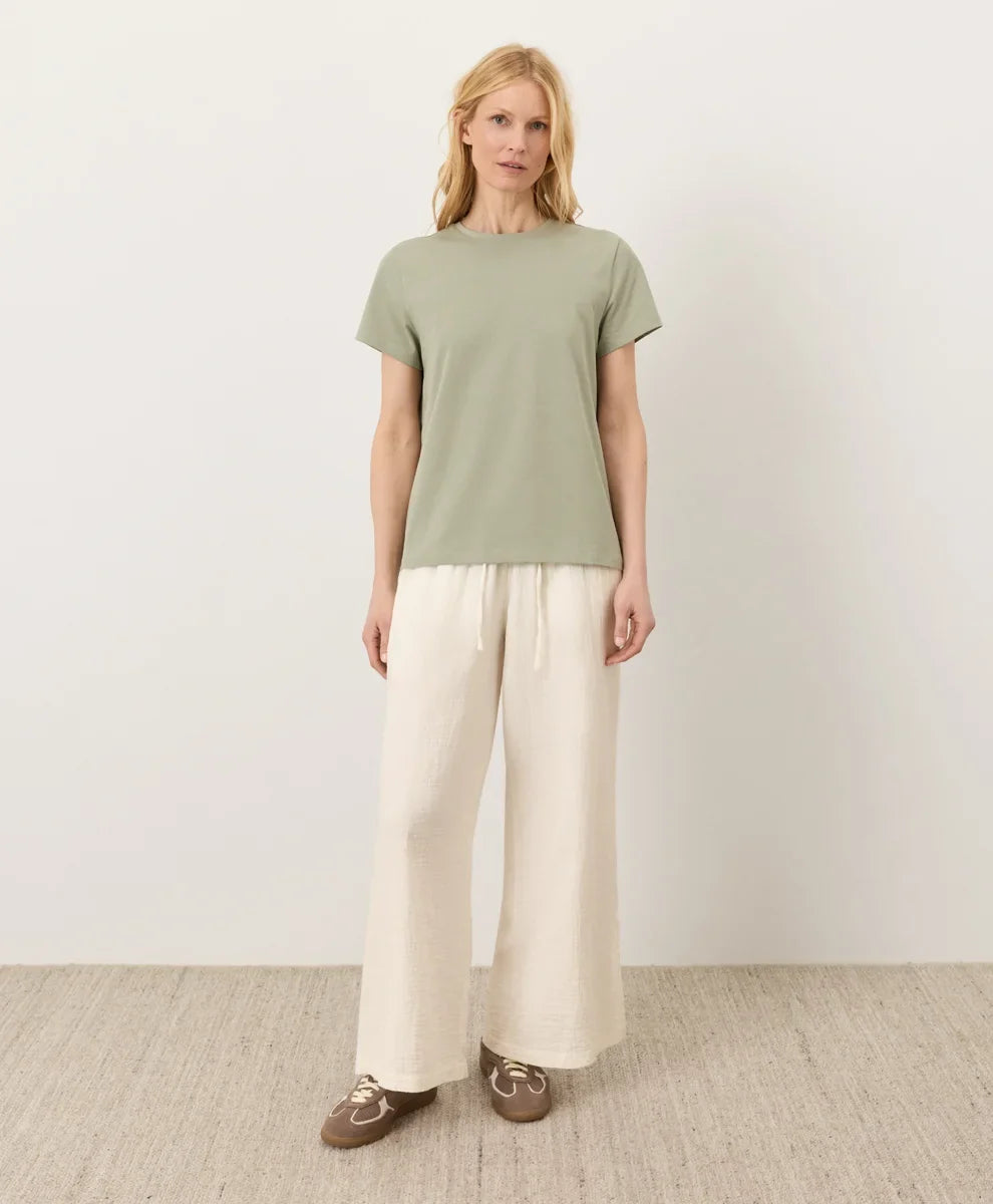 clearance luxe essential crewneck tee