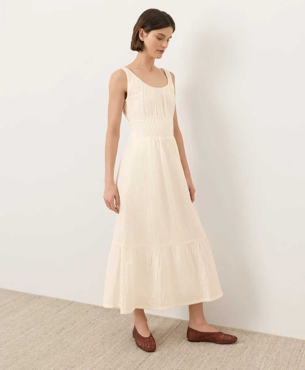 clearance coastal double gauze cami dress