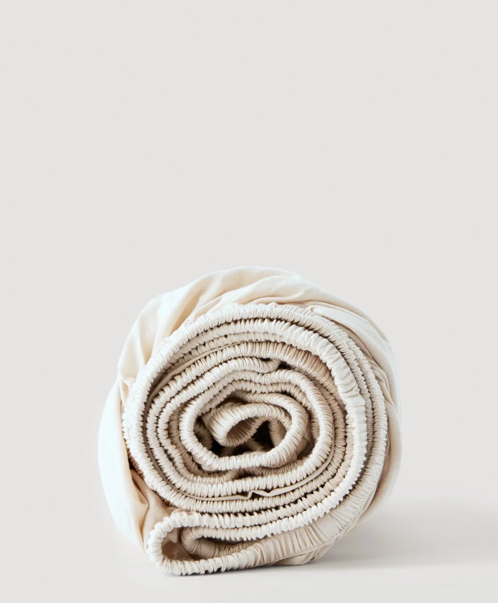 organic room service sateen fitted sheet