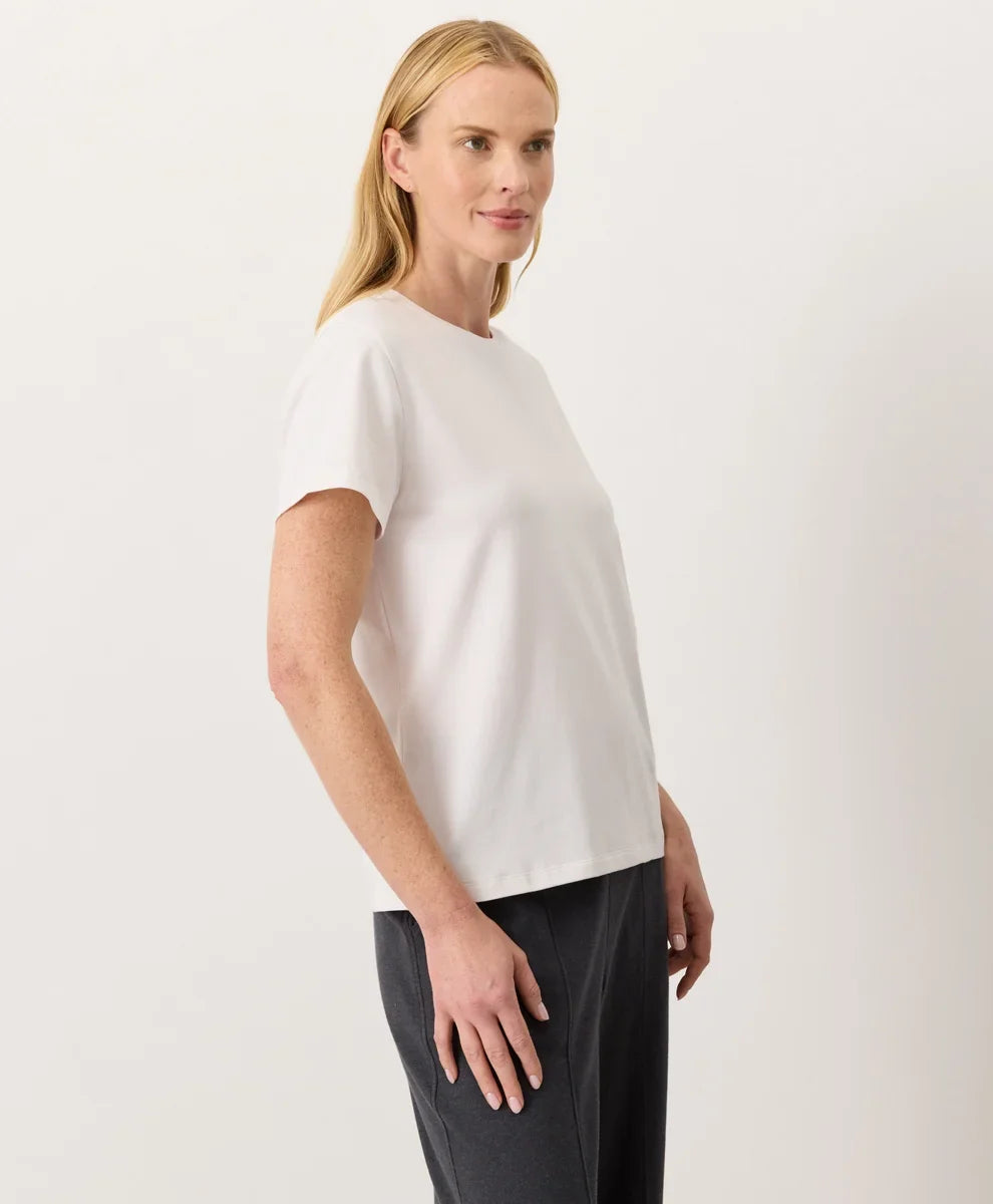 clearance luxe essential crewneck tee