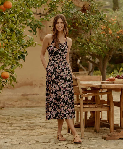 clearance fit & flare midi dress