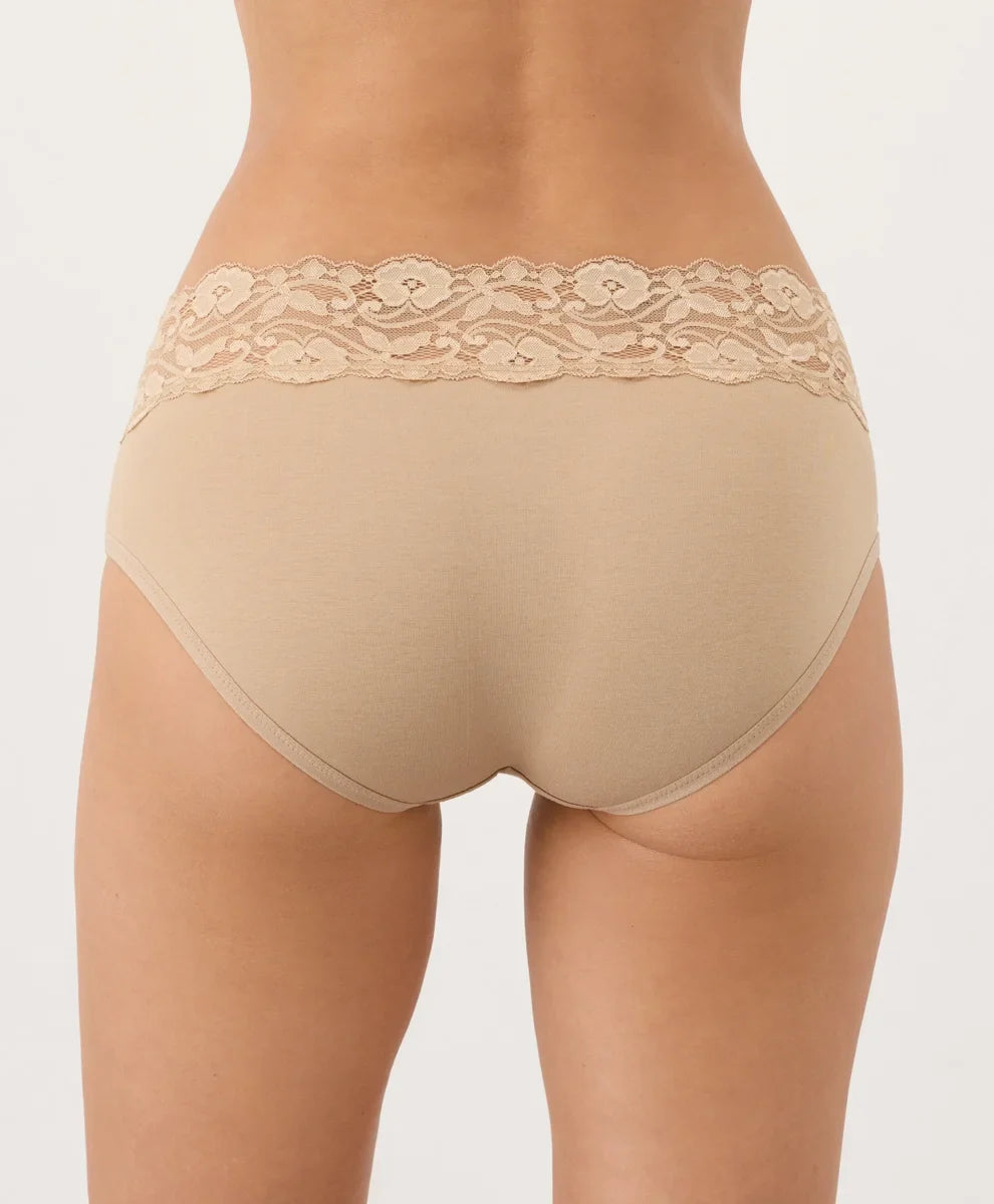 lace waist brief