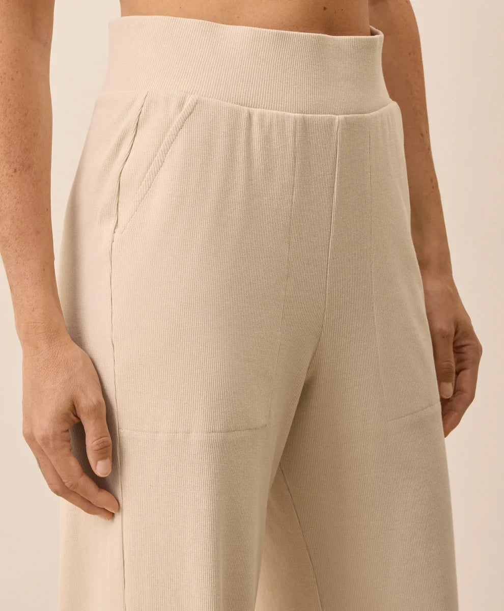 clearance easy rib wide leg lounge pant