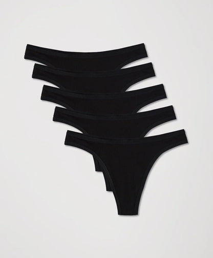 everyday classic fit thong 5-pack