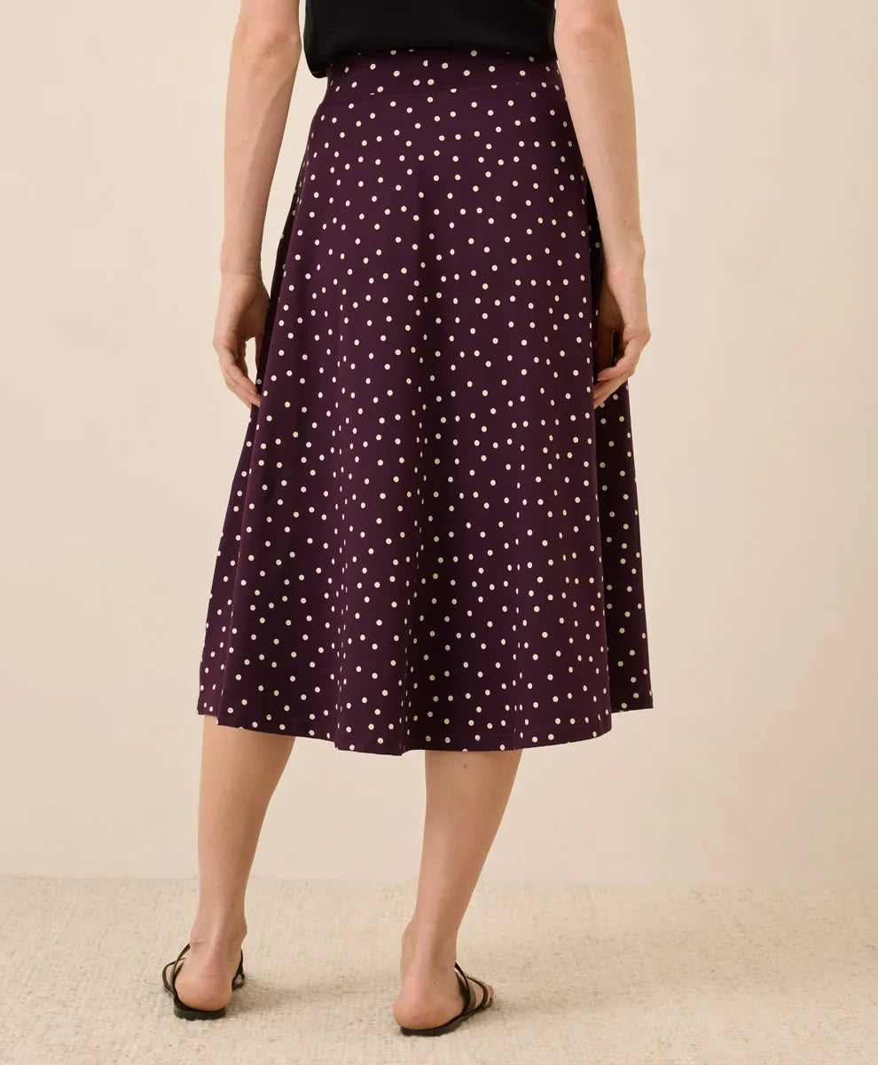 clearance fit & flare midi skirt