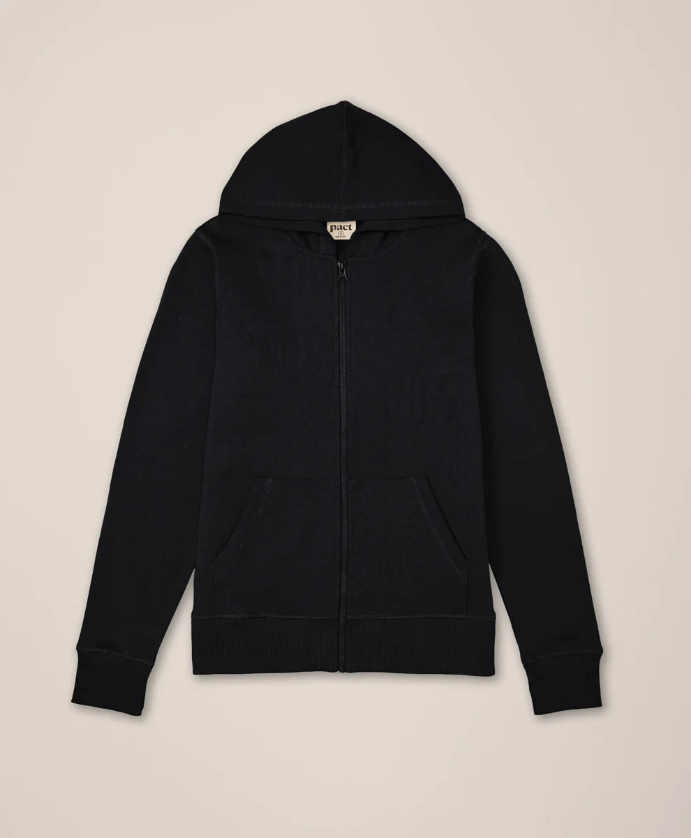 clearance brushed fleece zip hoodie