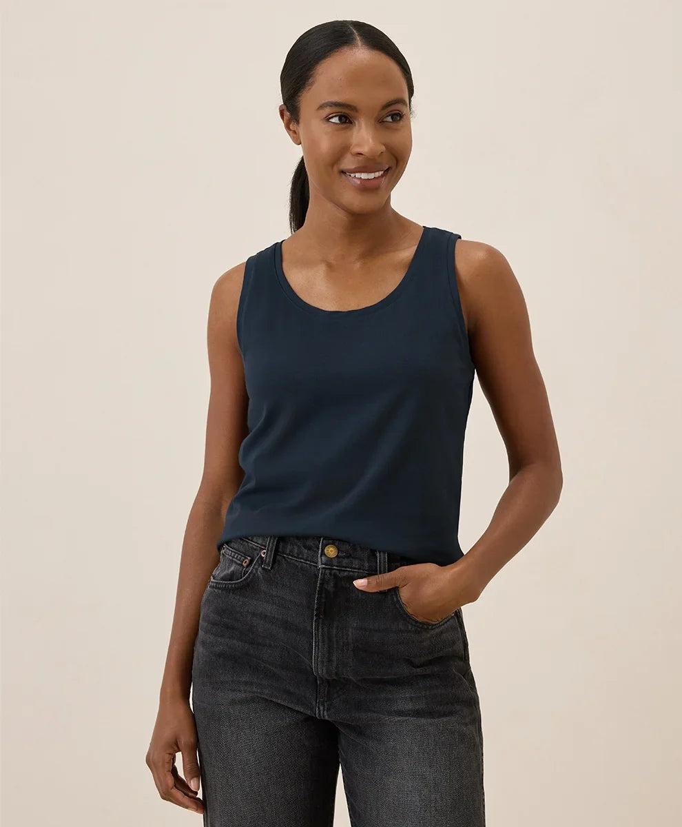 clearance luxe stretch jersey tank