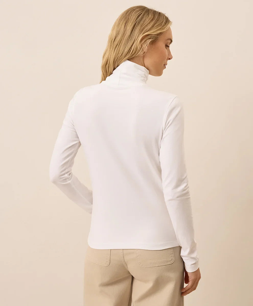 clearance luxe stretch jersey slim turtleneck