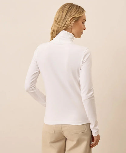 clearance luxe stretch jersey slim turtleneck